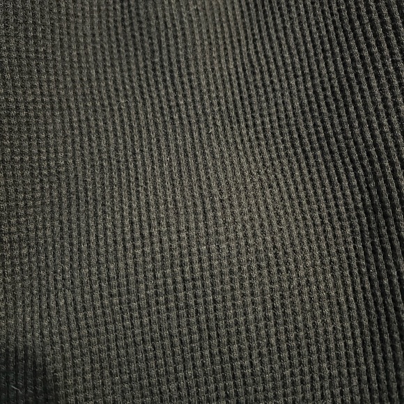 Black Waffle Knit Cargo Pants - Picture 7 of 9